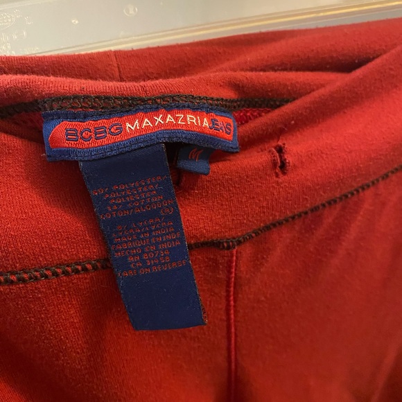 BCBGMaxAzria Red Pajama Pants - Picture 4 of 7